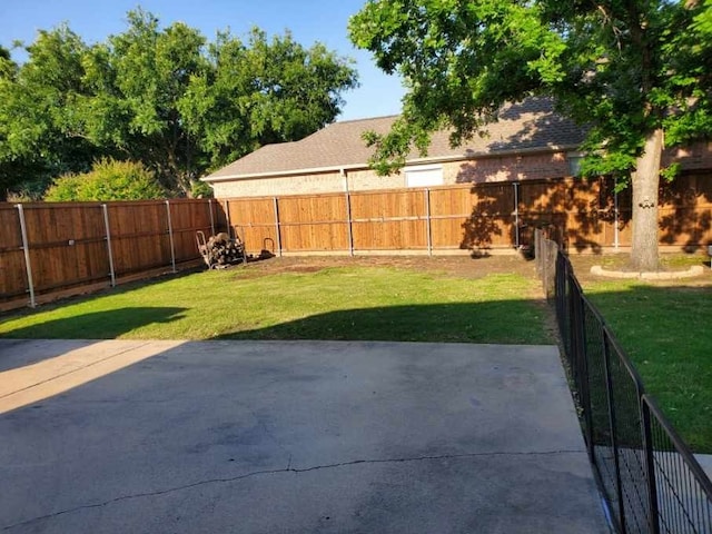 view of yard featuring a patio