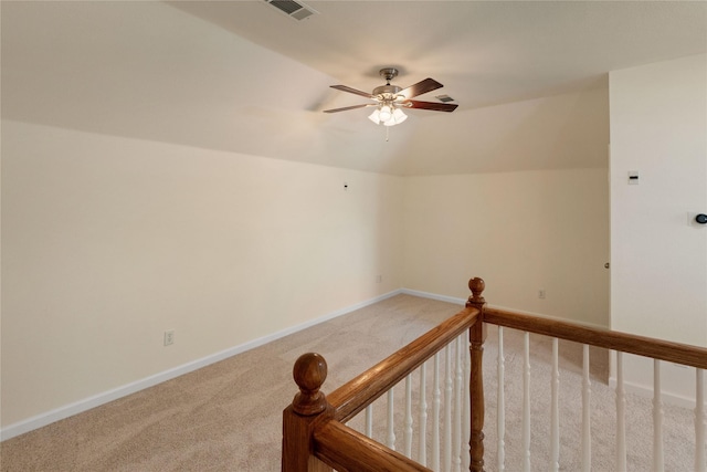 9716 Meadow Creek Dr, Denton, TX 76226 - bonus room featuring carpet flooring, baseboards, and a ceiling fan