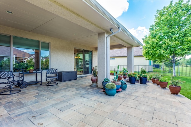 11708 Southerland Dr, Denton, TX 76207 - view of patio / terrace featuring fence