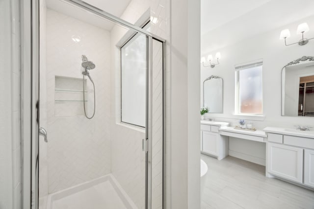 1908 St Andrews Dr, Celina, TX 75009 - bathroom featuring a stall shower and vanity
