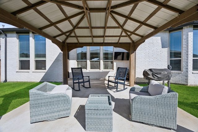 1908 St Andrews Dr, Celina, TX 75009 - view of patio with a gazebo and an outdoor living space