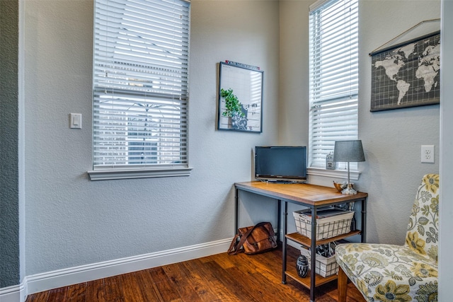5912 Uplands Dr, Mckinney, TX 75070 - office with wood finished floors and baseboards