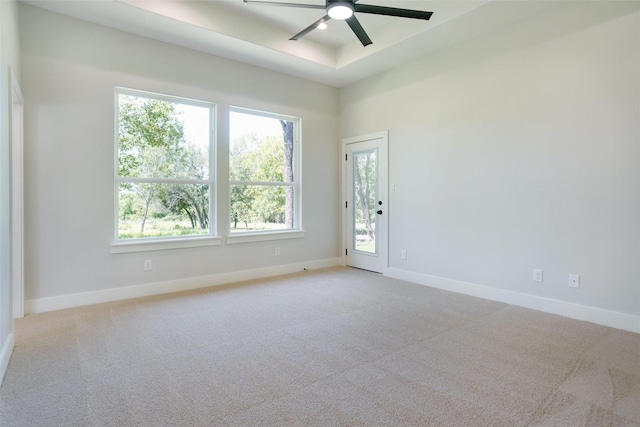 316 Falcon Ct, Springtown, TX 76082 - carpeted empty room with healthy amount of natural light, ceiling fan, and baseboards