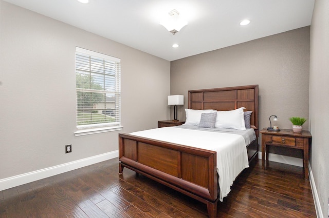 12604 Ocean Spray Dr, Frisco, TX 75036 - bedroom with baseboards, hardwood / wood-style floors, and recessed lighting