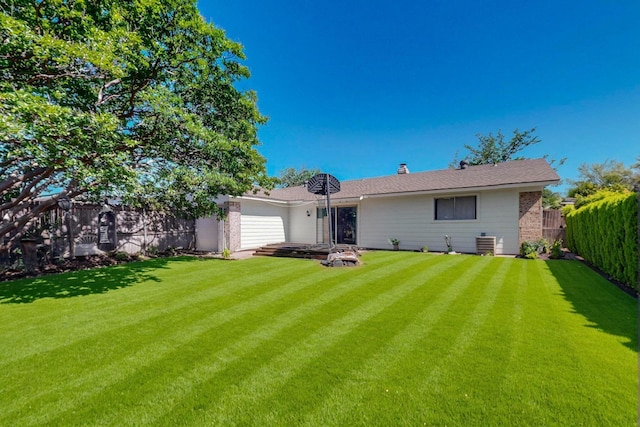 3714 Burning Tree Ln, Garland, TX 75042 - back of property with cooling unit and brick siding