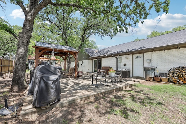 3206 S Fm 51, Decatur, TX 76234 - view of patio / terrace with a gazebo and fence