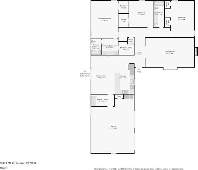 3206 S Fm 51, Decatur, TX 76234 - floor plan / room layout