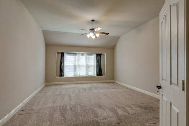 1002 Star Grass Dr, Mansfield, TX 76063 - carpeted spare room with ceiling fan, lofted ceiling, and baseboards