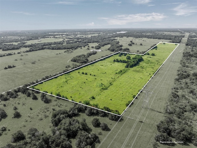 1412 US Highway 84, Teague, TX 75860 - aerial view of sparsely populated area with property parcel outlined