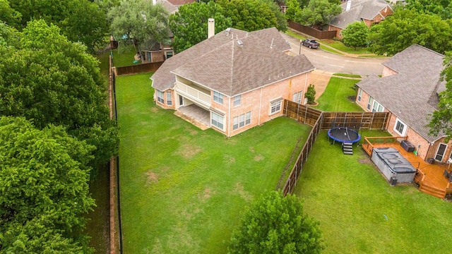 view from above of property
