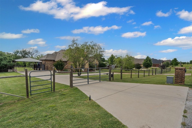 view of community featuring a gate