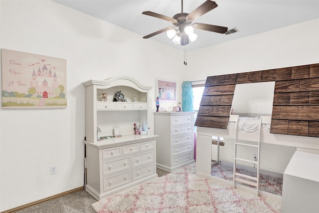5250 Pueblo Ln, Frisco, TX 75034 - bedroom featuring light carpet, baseboards, and ceiling fan