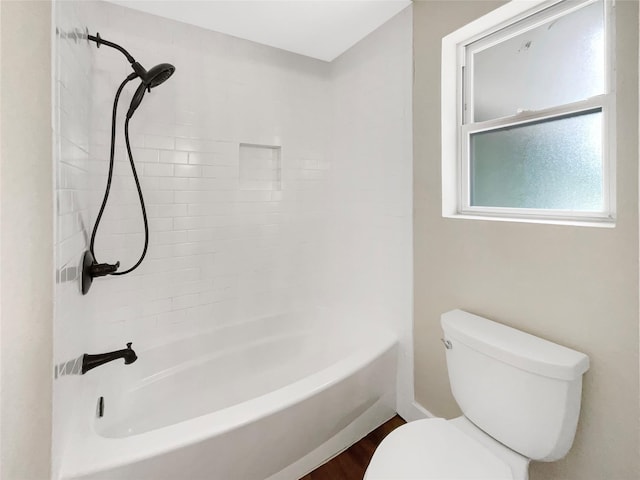 8 Woodmoor Cir, Lucas, TX 75002 - full bathroom with toilet, wood finished floors, and shower / bath combination