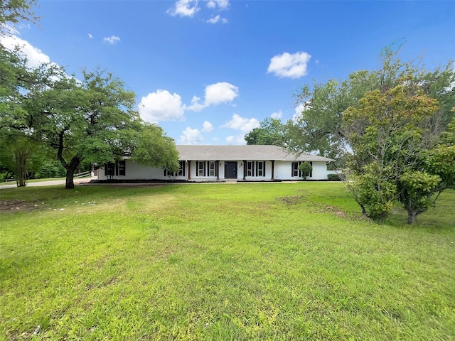 8 Woodmoor Cir, Lucas, TX 75002 - ranch-style home with a front lawn and stucco siding