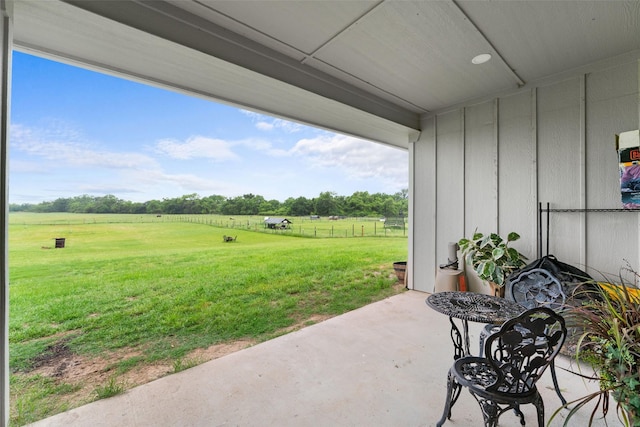 555 Advance Rd, Weatherford, TX 76088 - view of patio / terrace with a view of countryside