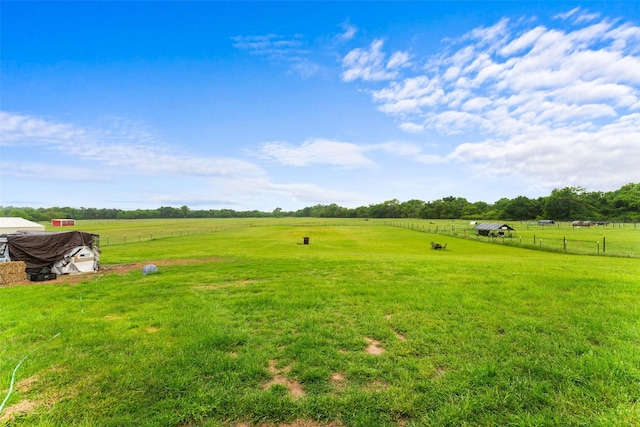 555 Advance Rd, Weatherford, TX 76088 - view of yard featuring a view of countryside