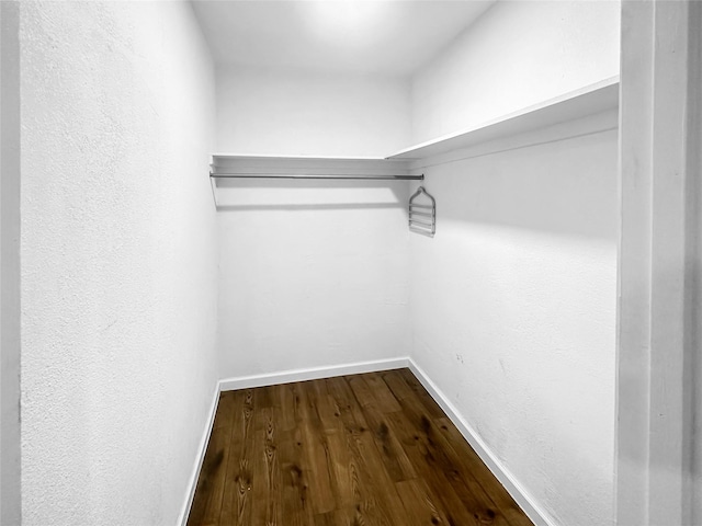 301 Mirike Dr, White Settlement, TX 76108 - spacious closet with dark wood finished floors