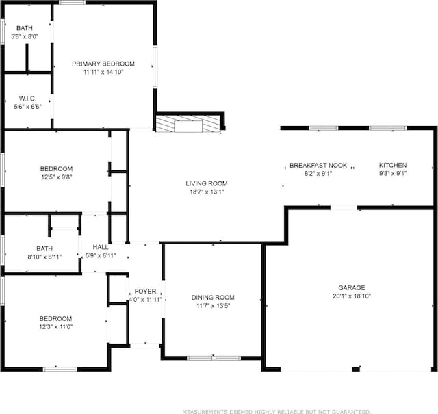 1710 Windsor Dr, Arlington, TX 76012 - property floor plan