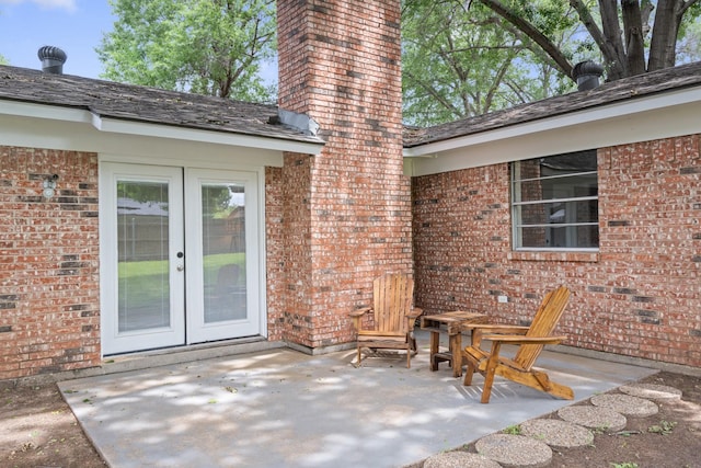 1710 Windsor Dr, Arlington, TX 76012 - view of patio / terrace with french doors