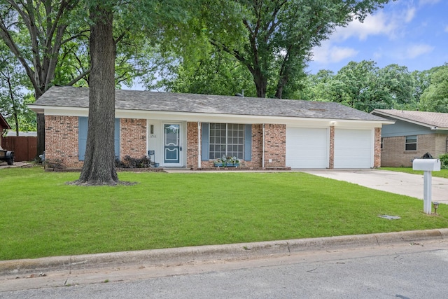 1710 Windsor Dr, Arlington, TX 76012 - ranch-style house with an attached garage, concrete driveway, and brick siding
