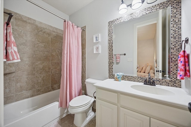 580 Butchart Dr, Prosper, TX 75078 - ensuite bathroom with toilet, shower / bath combo with shower curtain, and vanity