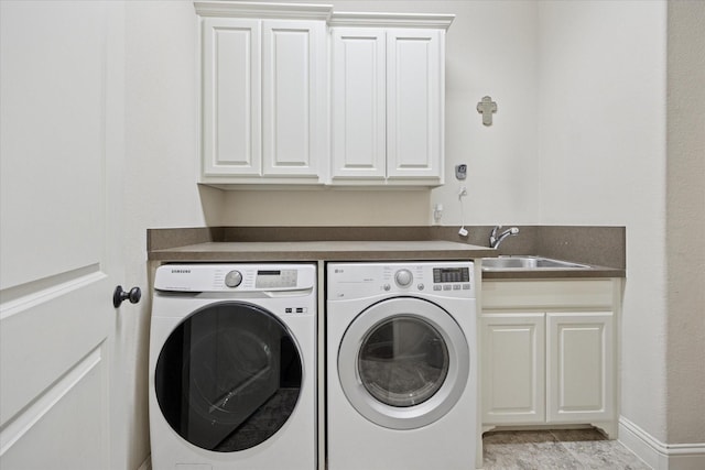 580 Butchart Dr, Prosper, TX 75078 - washroom featuring independent washer and dryer and cabinet space