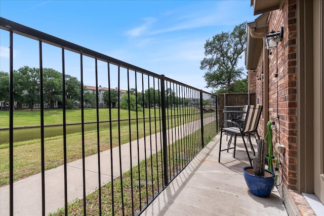 view of balcony