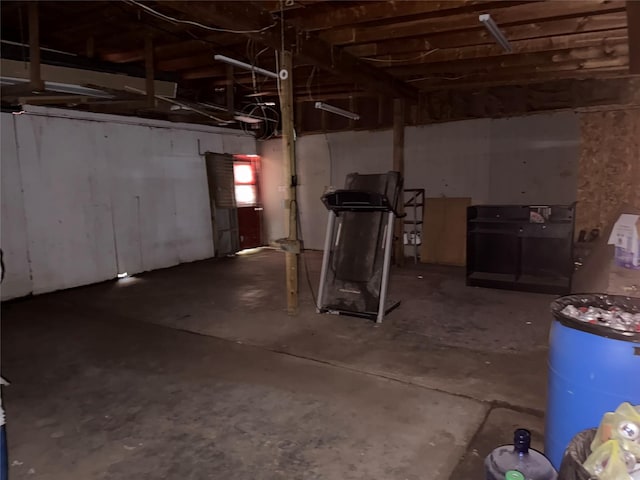 260 S Munday Ave, Munday, TX 76371 - unfinished basement with a water softener