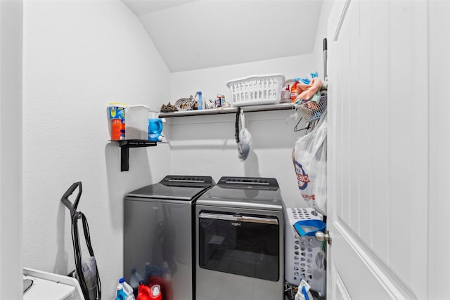 239 Springwood Ranch Loop, Springtown, TX 76082 - clothes washing area with washing machine and clothes dryer