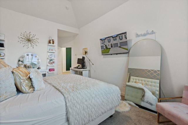 1124 Queensdown Way, Forney, TX 75126 - carpeted bedroom featuring vaulted ceiling