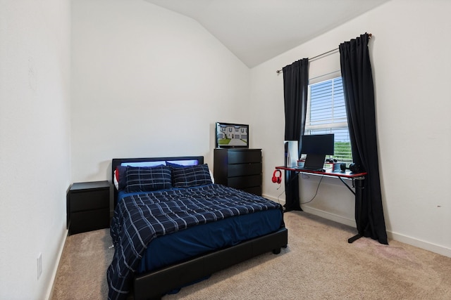 1124 Queensdown Way, Forney, TX 75126 - bedroom featuring vaulted ceiling, carpet, and baseboards