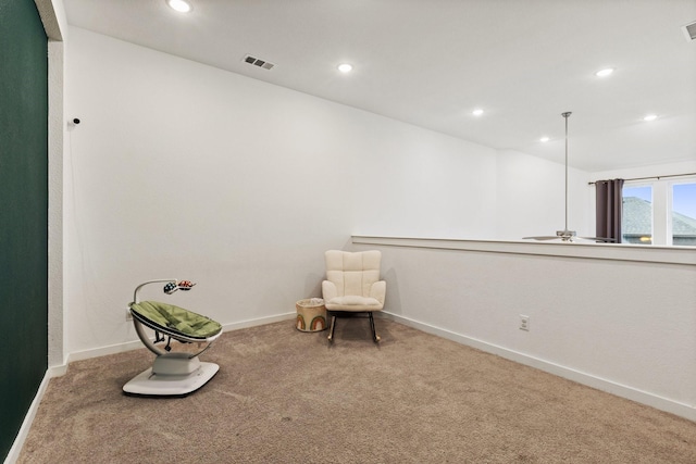 1124 Queensdown Way, Forney, TX 75126 - unfurnished room featuring carpet floors, baseboards, recessed lighting, and ceiling fan
