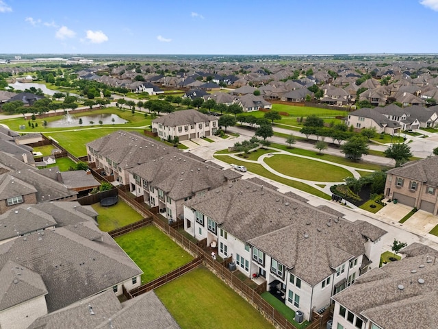 1124 Queensdown Way, Forney, TX 75126 - aerial view of residential area with a large body of water