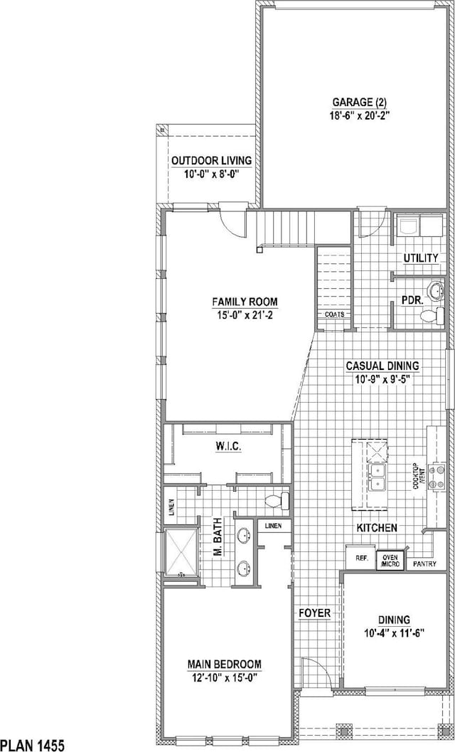 1712 Wandell Way, Fort Worth, TX 76052 - property floor plan