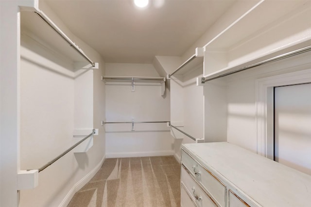 16175 Barton Creek Ln, Frisco, TX 75033 - walk in closet featuring light carpet