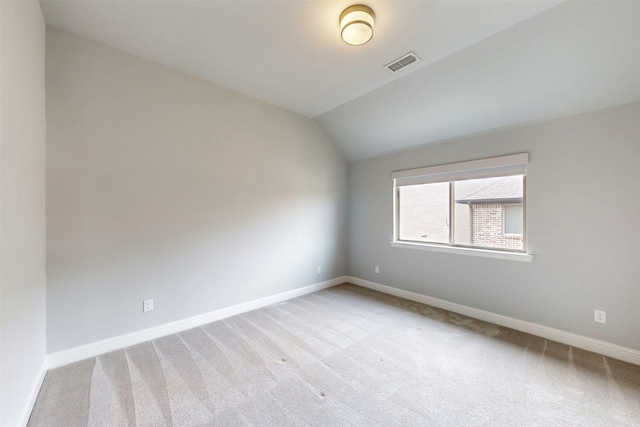 16175 Barton Creek Ln, Frisco, TX 75033 - carpeted empty room with baseboards and lofted ceiling