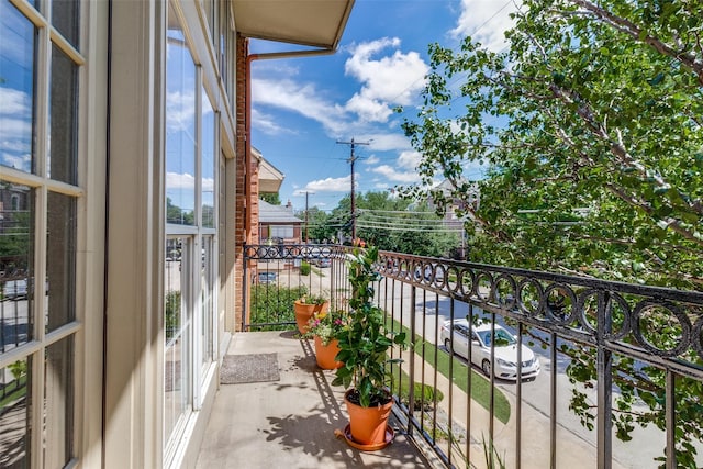 view of balcony
