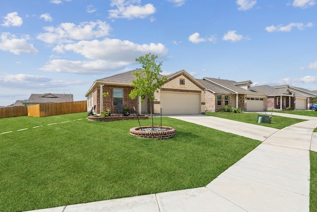 301 Dry Canyon Way, Fort Worth, TX 76052 - view of front facade with an attached garage, concrete driveway, and brick siding