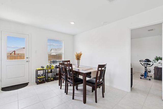 301 Dry Canyon Way, Fort Worth, TX 76052 - dining space with light tile patterned floors and baseboards
