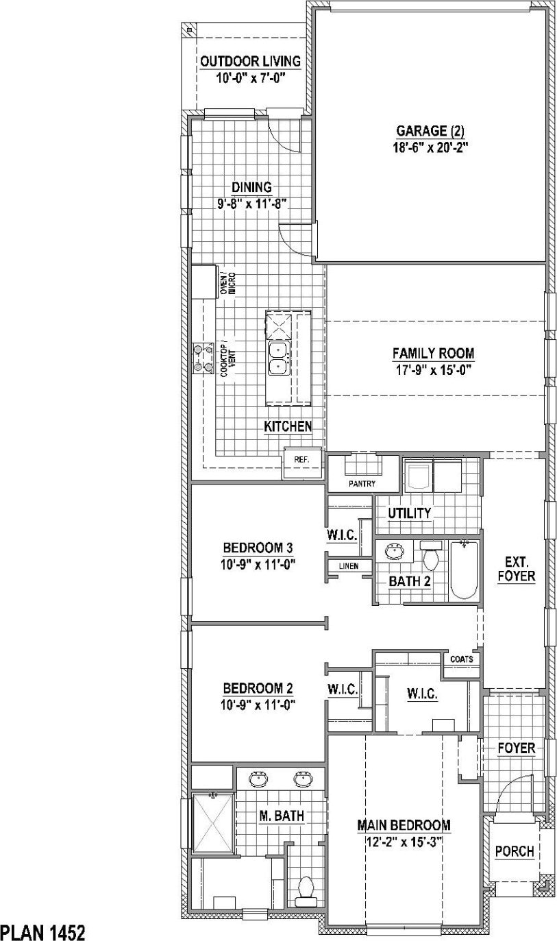 1717 Truro Ln, Fort Worth, TX 76052 - room layout