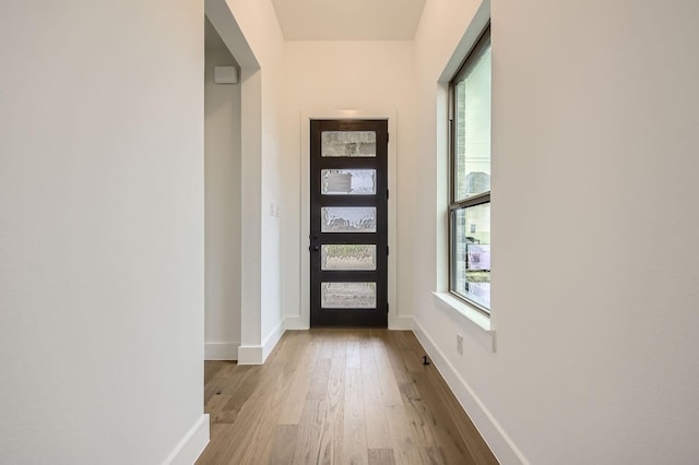 1717 Truro Ln, Fort Worth, TX 76052 - entryway featuring light wood-style floors and baseboards