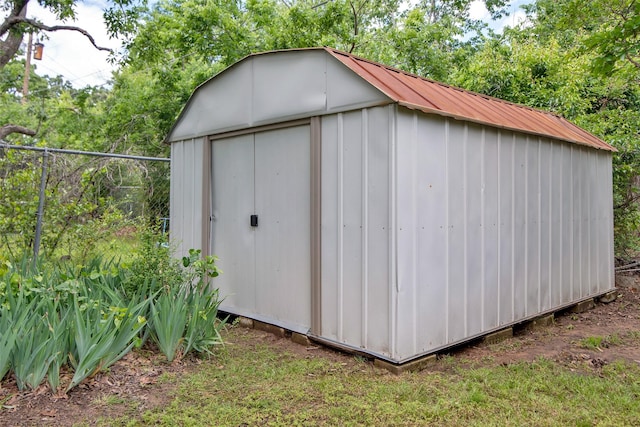 1501 W Day St, Denison, TX 75020 - view of shed featuring fence