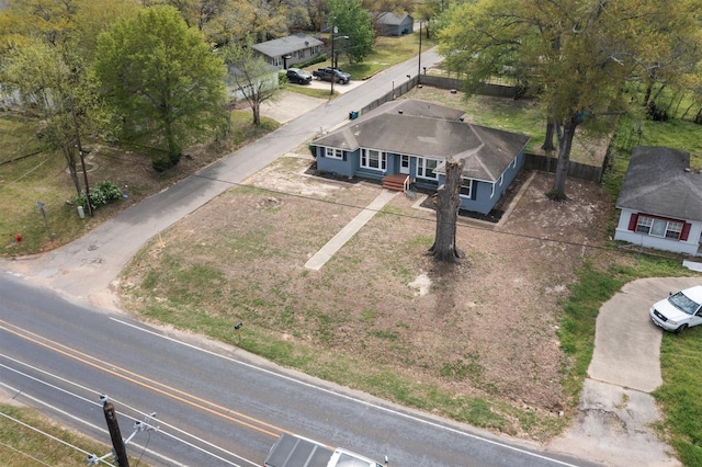 view from above of property
