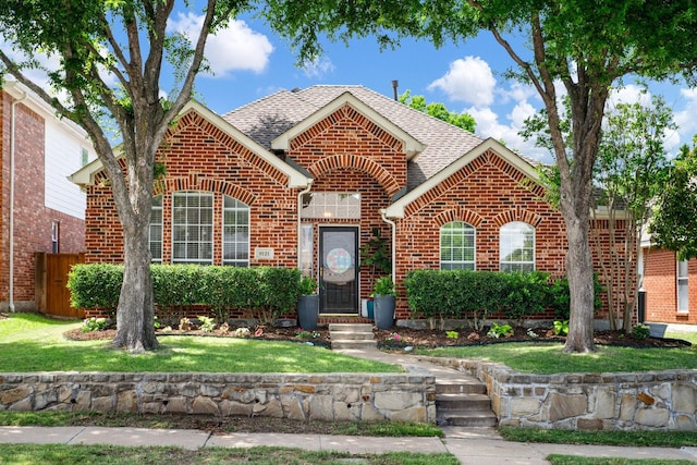 9121 Rio Blanco Dr, Frisco, TX 75033 - traditional-style home featuring brick siding and roof with shingles