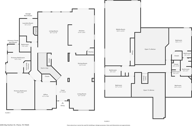 2445 Sky Harbor Dr, Plano, TX 75025 - view of home floor plan