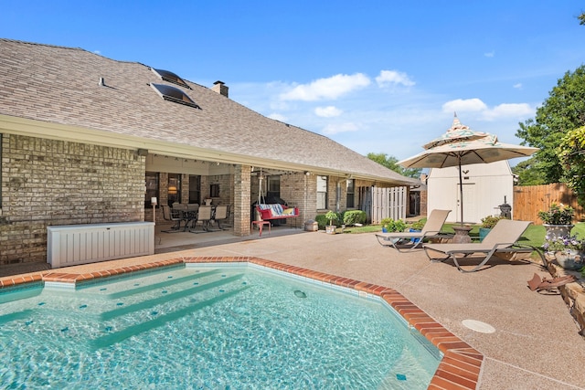 508 Quail Crest Dr, Colleyville, TX 76034 - view of swimming pool with a patio area and fence