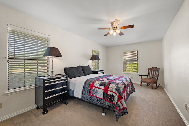 508 Quail Crest Dr, Colleyville, TX 76034 - carpeted bedroom featuring baseboards and ceiling fan