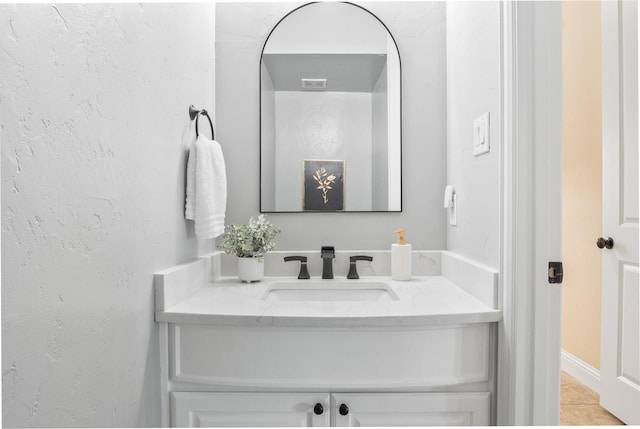 2512 Mona Vale Rd, Trophy Club, TX 76262 - bathroom with vanity and tile patterned floors