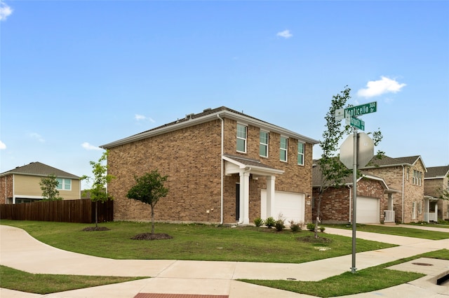 1802 Marquette Rd, Princeton, TX 75407 - view of front of property featuring a garage, brick siding, and driveway