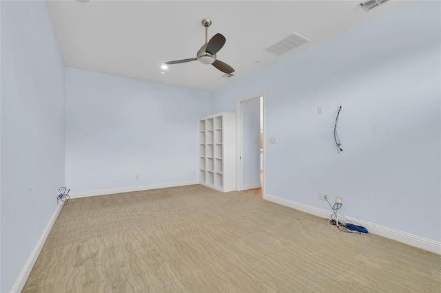 3706 Plum Vista Pl, Arlington, TX 76005 - spare room with carpet, ceiling fan, and baseboards